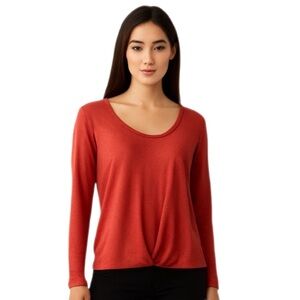 Old Navy coral drape front top, SP